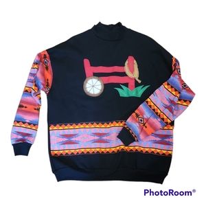 Shane Lee Inc. MADE IN USA vintage turle neck sweat shirt